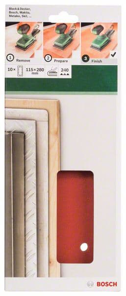 10-delni set brusnih listova za vibracione brusilice Bosch 2609256B31 - slika 2