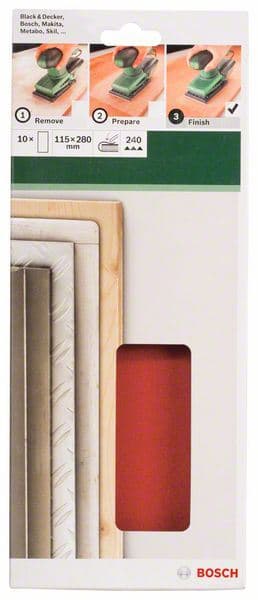 10-delni set brusnih listova za vibracione brusilice Bosch 2609256B35 - slika 2