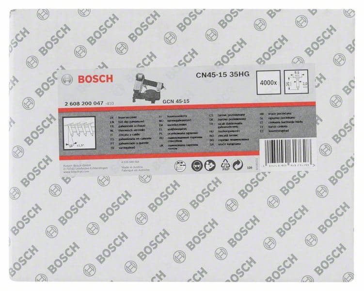 Ekser za krovne lepenke CN 45–15 HG Bosch 2608200047, 35 mm, toplo pocinkovana - slika 2