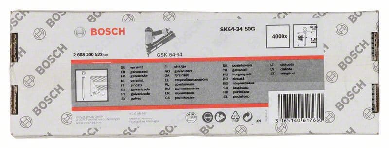 Čivija sa upuštenom glavom 64–34 50 G Bosch 2608200522, 50 mm, pocinkovana - slika 2