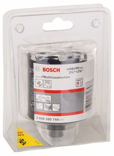 Testera za otvore Speed for Multi Construction Bosch 2608580744, 64 mm, 2 1/2"