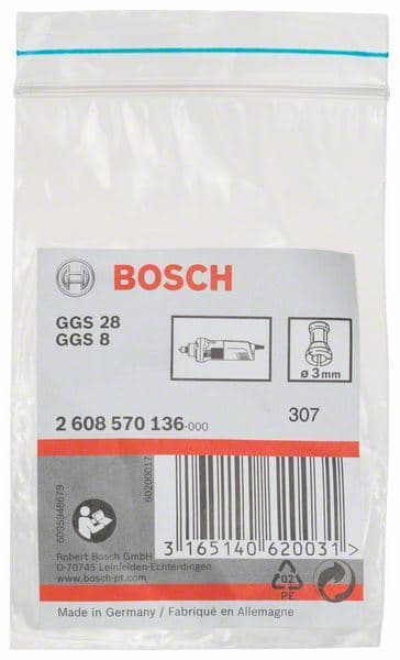 Stezna čaura bez stezne navrtke Bosch 2608570136, 3 mm