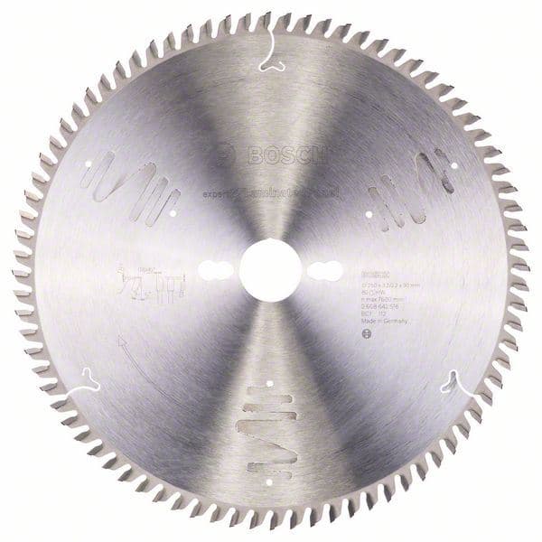 List kružne testere Expert for Laminated Panel 250 x 30 x 3,2 mm, 80 Bosch 2608642516, 250 x 30 x 3,2 mm, 80 - slika 2