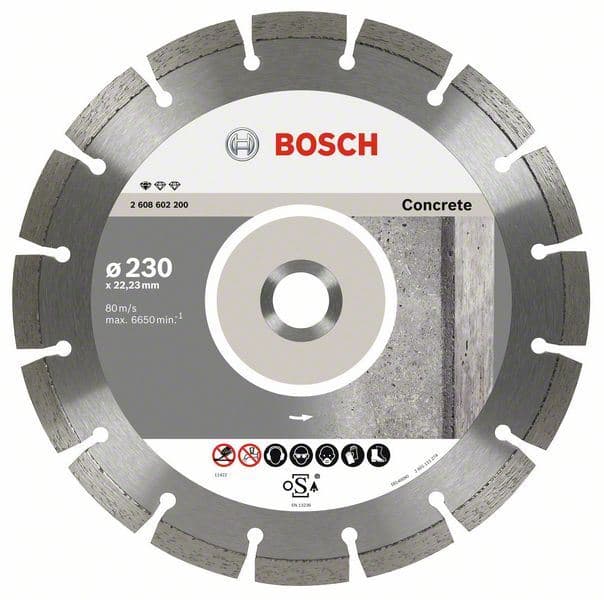 Dijamantska rezna ploča Standard for Concrete Bosch 2608603243, 230 x 22,23 x 2,3 x 10 mm, 1 komad - slika 2