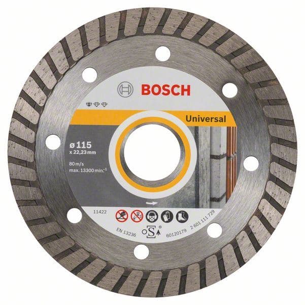 Dijamantska rezna ploča Standard for Universal Turbo Bosch 2608603249, 115 x 22,23 x 2 x 10 mm - slika 2