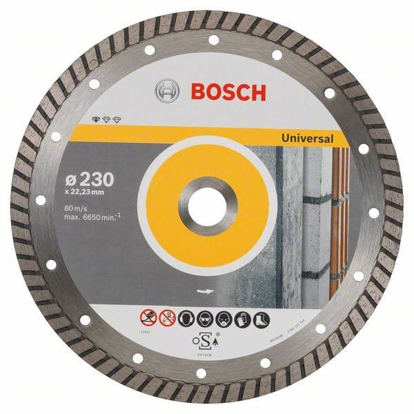 Dijamantska rezna ploča Standard for Universal Turbo Bosch 2608603252, 230 x 22,23 x 2,5 x 10 mm - slika 2