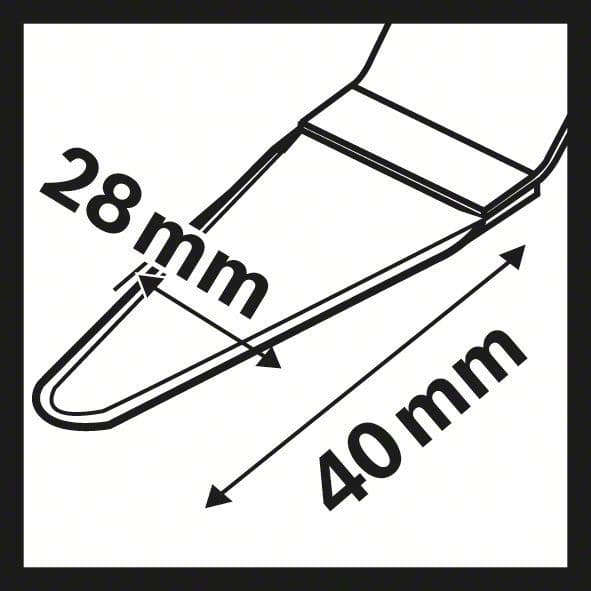 HCS univerzalni sekač utora AIZ 28 SC Bosch 2608661909, 28 x 40 mm - slika 3