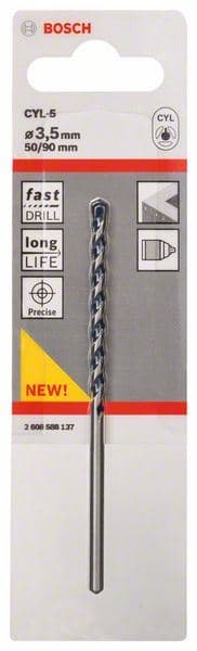 Burgija za beton CYL-5 Bosch 2608588137, 3,5 x 50 x 90 mm