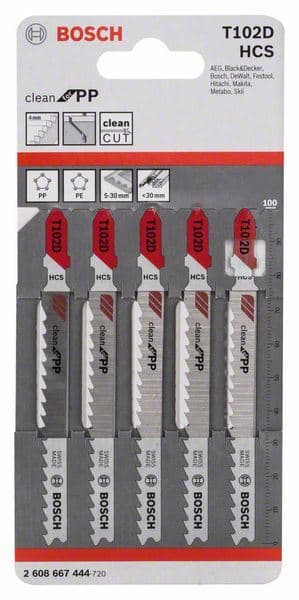 List ubodne testere T 102 D Bosch 2608667444, Clean za PP - slika 2