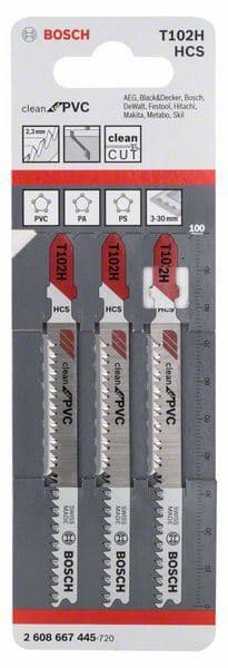 List ubodne testere T 102 H Bosch 2608667445, Clean za PVC - slika 2