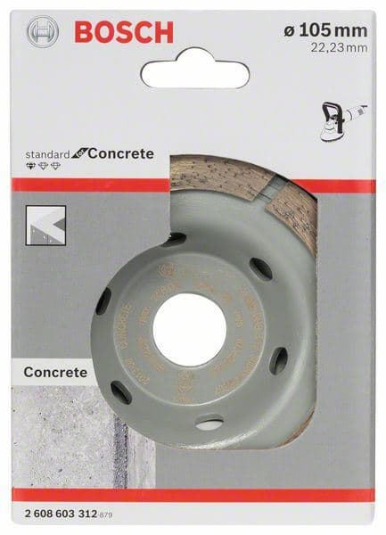 Dijamantska lončasta ploča Standard for Concrete Bosch 2608603312, 105 x 22,23 x 3 mm