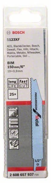 List univerzalne testere S 123 XF Bosch 2608657937, Progressor za Metal - slika 2