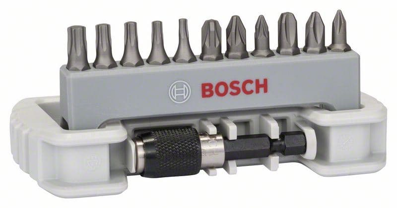 11-delni set bitova odvrtača sa držačem bitova Bosch 2608522129, PH1; PH2; PH3; PZ1; PZ2; PZ3; T10; T15; T20; T25; T30; 25 mm