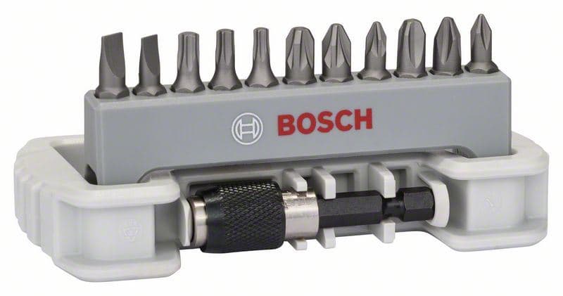 11-delni set bitova odvrtača sa držačem bitova Bosch 2608522130, PH1; PH2; PH3; PZ1; PZ2; PZ3; T15; T20; T25; S0,6x4,5; S0,8x5,5; 25 mm