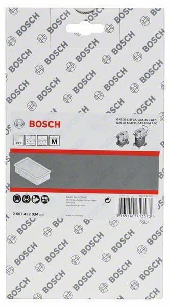 Pljosnati naborani filter od poliestera Bosch 2607432034, za GAS 35-55 - slika 2