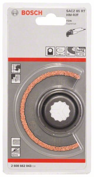 Carbide segmentni list testere SACZ 85 RT Bosch 2608662043, 85 mm