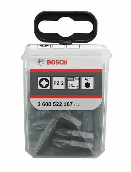 Bit odvrtača ekstra-tvrdi Bosch 2608522187, PZ 2, 25 mm