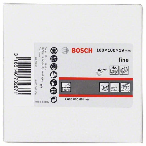 Lamelirani brusni valjak sa flisom Bosch 2608000604, 19 mm, fino, 100 mm, 100 mm - slika 2