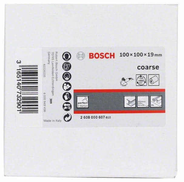 Brusni valjak od flisa Bosch 2608000607, 19 mm, grubo, 100 mm - slika 2