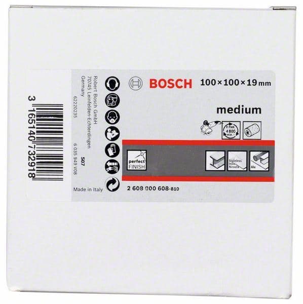 Brusni valjak od flisa Bosch 2608000608, 19 mm, srednje, 100 mm - slika 2