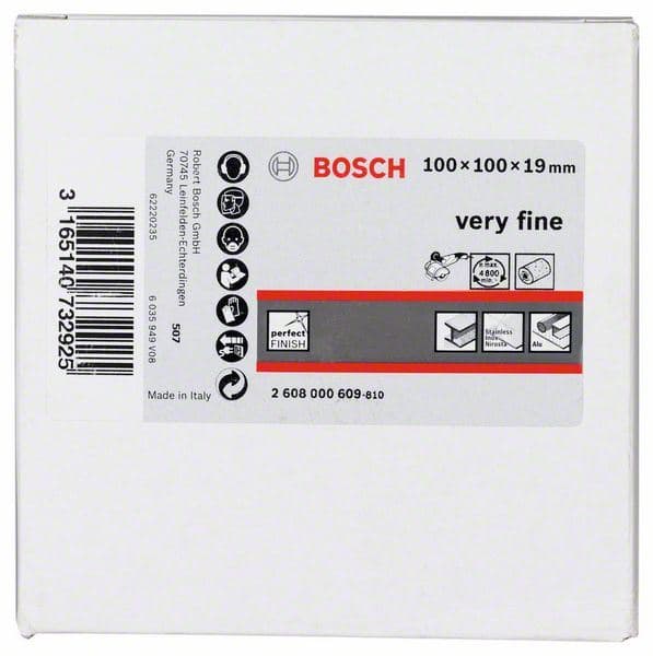 Brusni valjak od flisa Bosch 2608000609, 19 mm, veoma fino, 100 mm - slika 2