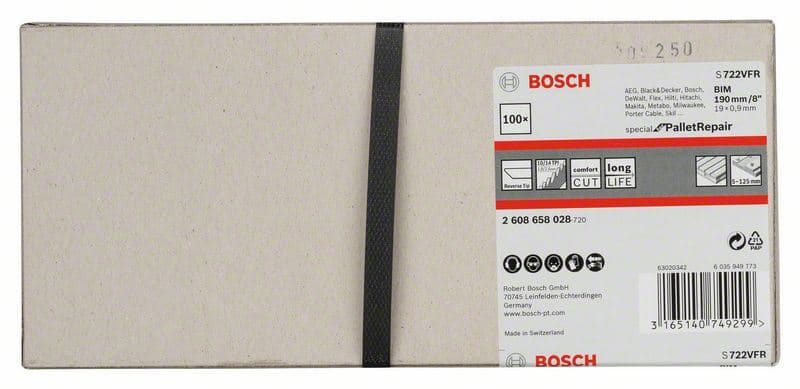 List univerzalne testere S 722 VFR Bosch 2608658028, Special za Pallet Repair - slika 2