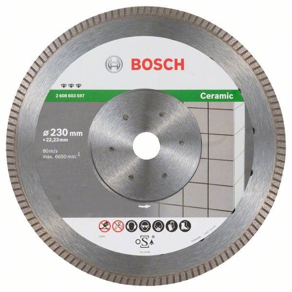 Dijamantska rezna ploča Best for Ceramic Extra-Clean Turbo Bosch 2608603597, 230 x 22,23 x 1,8 x 7 mm - slika 2