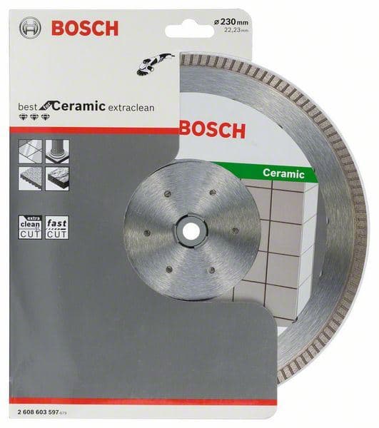 Dijamantska rezna ploča Best for Ceramic Extra-Clean Turbo Bosch 2608603597, 230 x 22,23 x 1,8 x 7 mm
