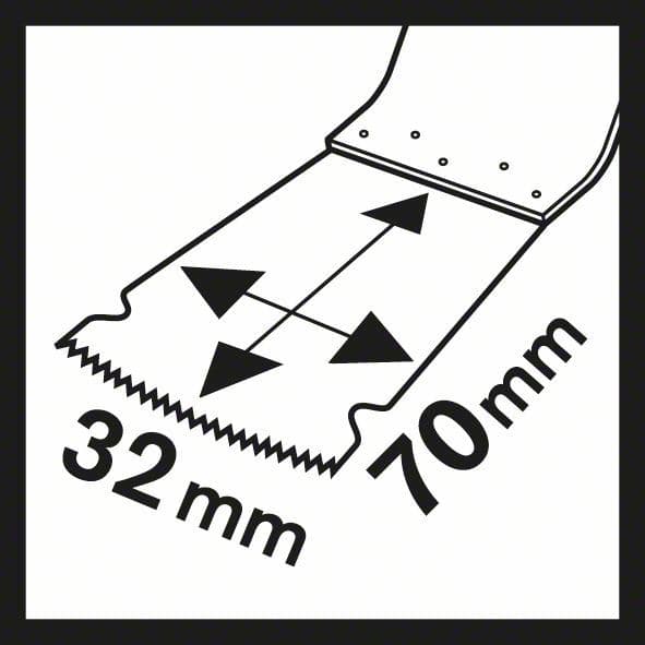 Carbide list testere za uranjanje SAIZ 32 ALT Metal Bosch 2608662317, 32 x 70 mm - slika 9