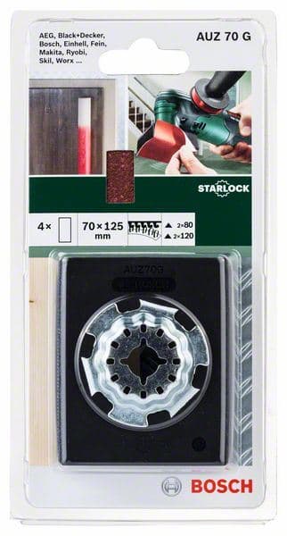 Starlock brusilica za profile AUZ 70 G sa 4 brusna lista, 70x125 mm Bosch 2609256D18 - slika 2