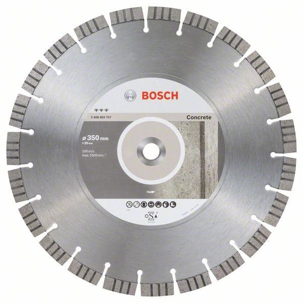 Dijamantska rezna ploča Best for Concrete Bosch 2608603757, 350 x 20,00 x 3,2 x 15 mm - slika 2