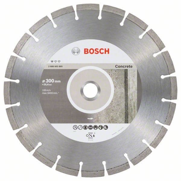 Dijamantska rezna ploča Standard for Concrete Bosch 2608603805, 300 x 25,40 x 2,8 x 10 mm - slika 2