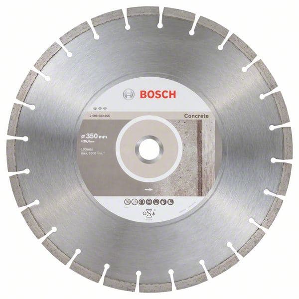 Dijamantska rezna ploča Standard for Concrete Bosch 2608603806, 350 x 25,40 x 2,8 x 10 mm - slika 2