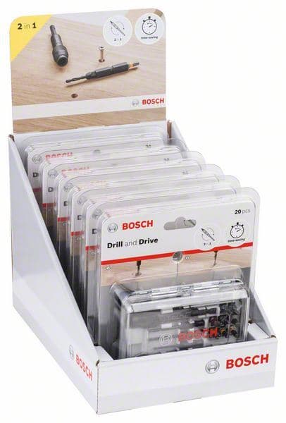 20-delni set bitova odvrtača Drill&Drive Bosch 2607002786, PH2; PH2; PZ2; SL5; H4; H5; T15; T20; T25 - slika 2
