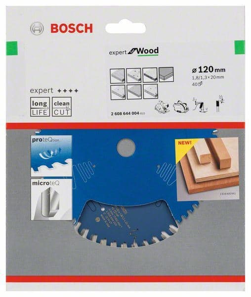 List kružne testere Expert for Wood Bosch 2608644004, 120 x 20 x 1,8 mm, 40