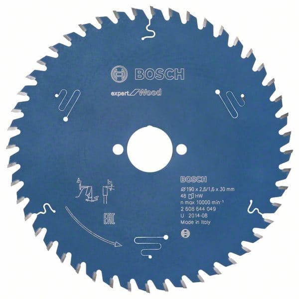 List kružne testere Expert for Wood Bosch 2608644049, 190 x 30 x 2,6 mm, 48 - slika 2