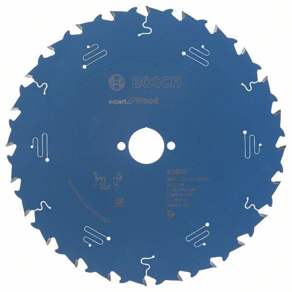 List kružne testere Expert for Wood Bosch 2608644067, 237 x 30 x 2,5 mm, 24 - slika 2