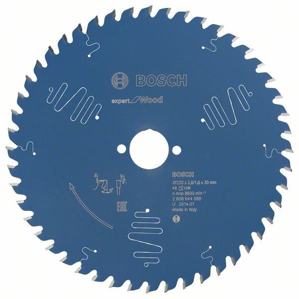 List kružne testere Expert for Wood Bosch 2608644088, 220 x 30 x 2,6 mm, 48 - slika 2