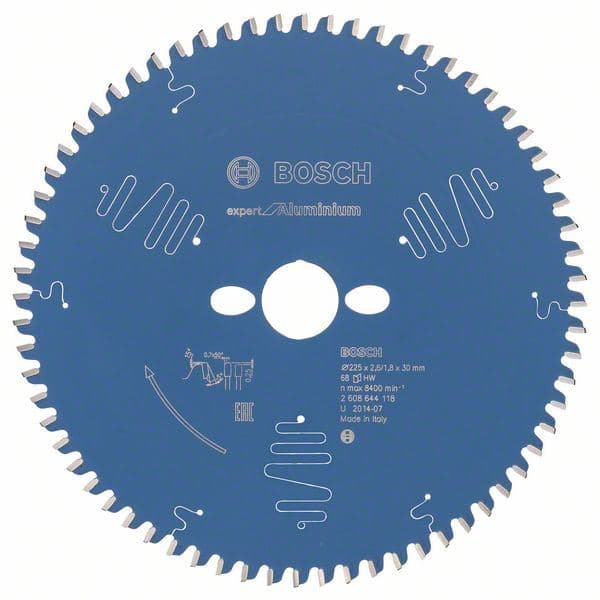 List kružne testere Expert for Aluminium Bosch 2608644118, 225 x 30 x 2,6 mm, 68 - slika 2