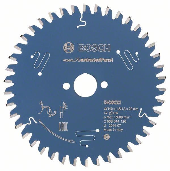 List kružne testere Expert for Laminated Panel Bosch 2608644126, 140 x 20 x 1,8 mm, 42 - slika 2