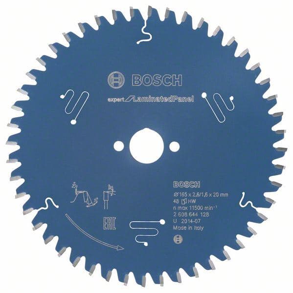 List kružne testere Expert for Laminated Panel 165 x 20 x 2,6 mm, 48 Bosch 2608644128, 165 x 20 x 2,6 mm, 48 - slika 2