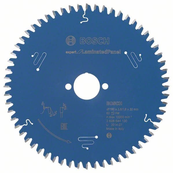 List kružne testere Expert for Laminated Panel Bosch 2608644130, 190 x 30 x 2,6 mm, 60 - slika 2