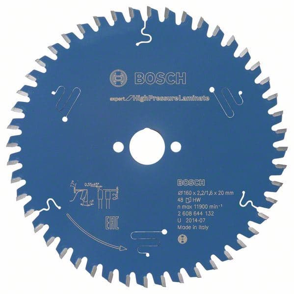 List kružne testere Expert for High Pressure Laminate Bosch 2608644132, 160 x 20 x 2,2 mm, 48 - slika 2