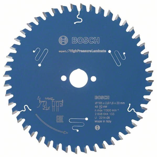 List kružne testere Expert for High Pressure Laminate Bosch 2608644133, 165 x 20 x 2,6 mm, 48 - slika 2