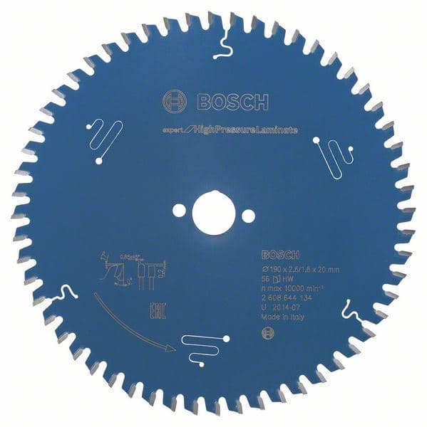 List kružne testere Expert for High Pressure Laminate Bosch 2608644134, 190 x 20 x 2,6 mm, 56 - slika 2