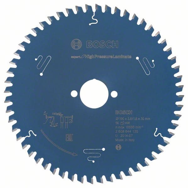 List kružne testere Expert for High Pressure Laminate Bosch 2608644135, 190 x 30 x 2,6 mm, 56 - slika 2