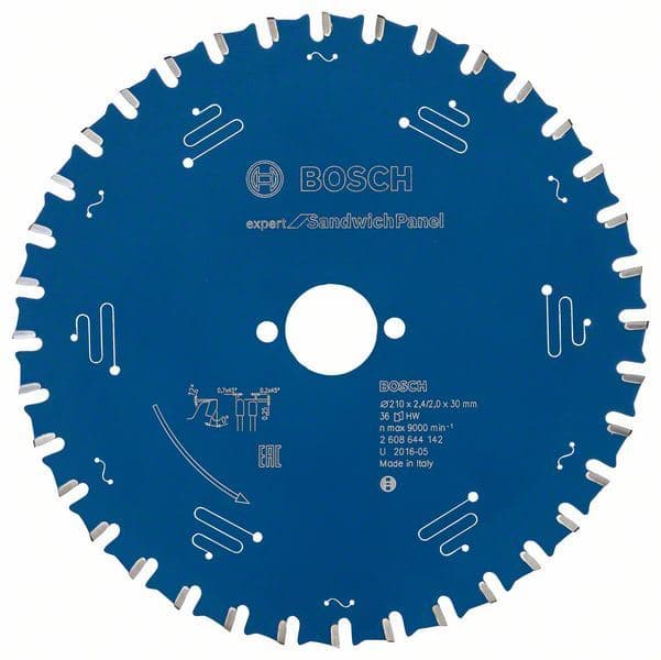 List kružne testere Expert for Sandwich Panel 210 x 30 x 2,4 mm, 36 Bosch 2608644142, 210 x 30 x 2,4 mm, 36 - slika 2