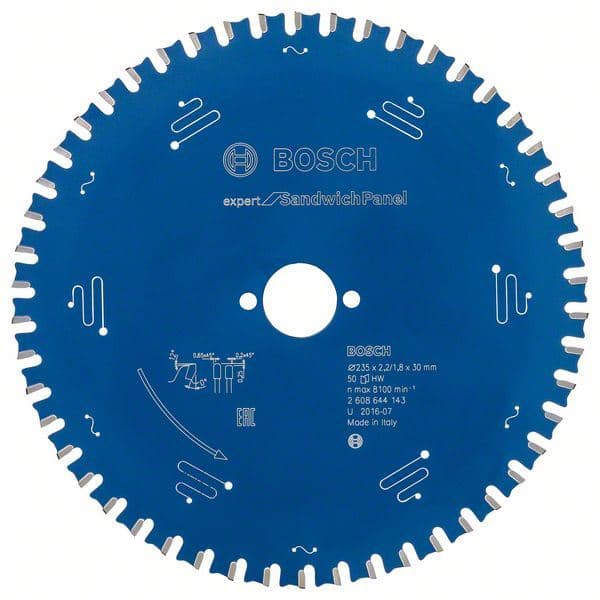List kružne testere Expert for Sandwich Panel Bosch 2608644143, 235 x 30 x 2,2 mm, 50 - slika 2