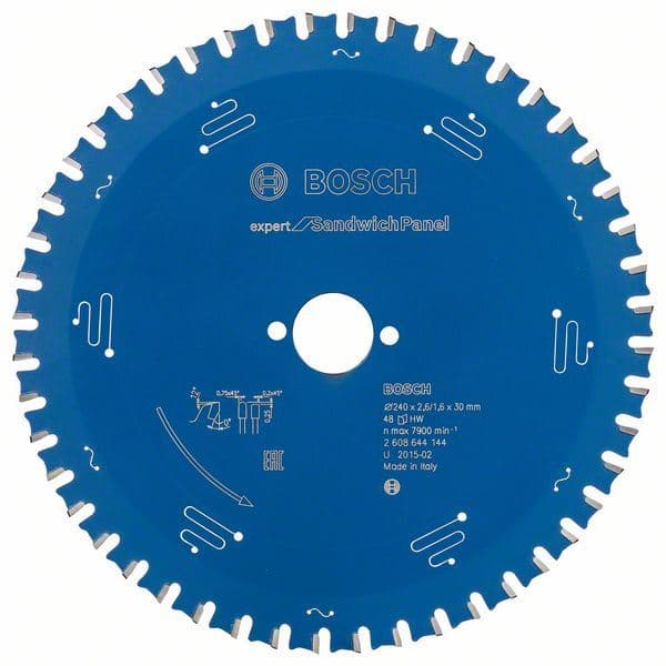 List kružne testere Expert for Sandwich Panel Bosch 2608644144, 240 x 30 x 2,6 mm, 48 - slika 2