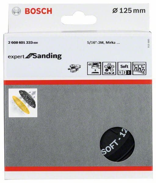 Brusni tanjir sa puno rupa Bosch 2608601333, meki, 125 mm - slika 3